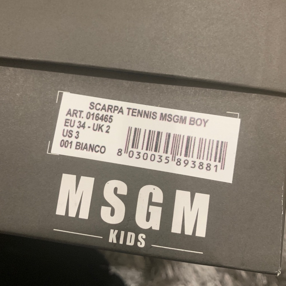 MSGM KIDS FASHION low top SNEAKERS - Picture 9 of 10